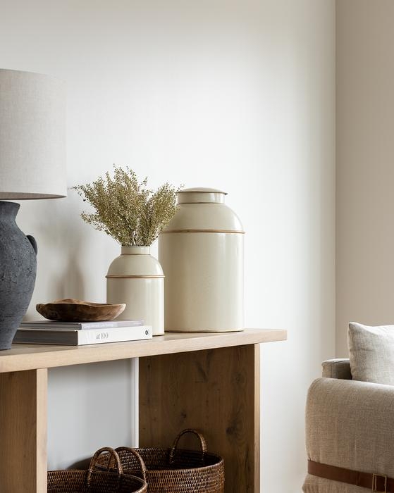 Ivory & Gold Jar, Small - Image 1