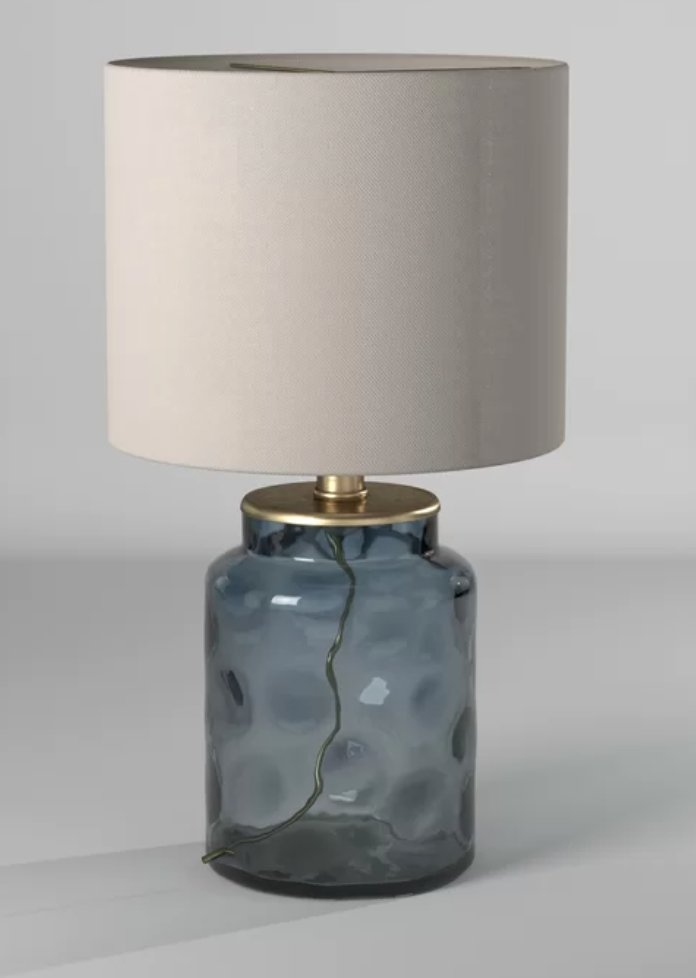 Ashburn 16" Blue Table Lamp - Image 0