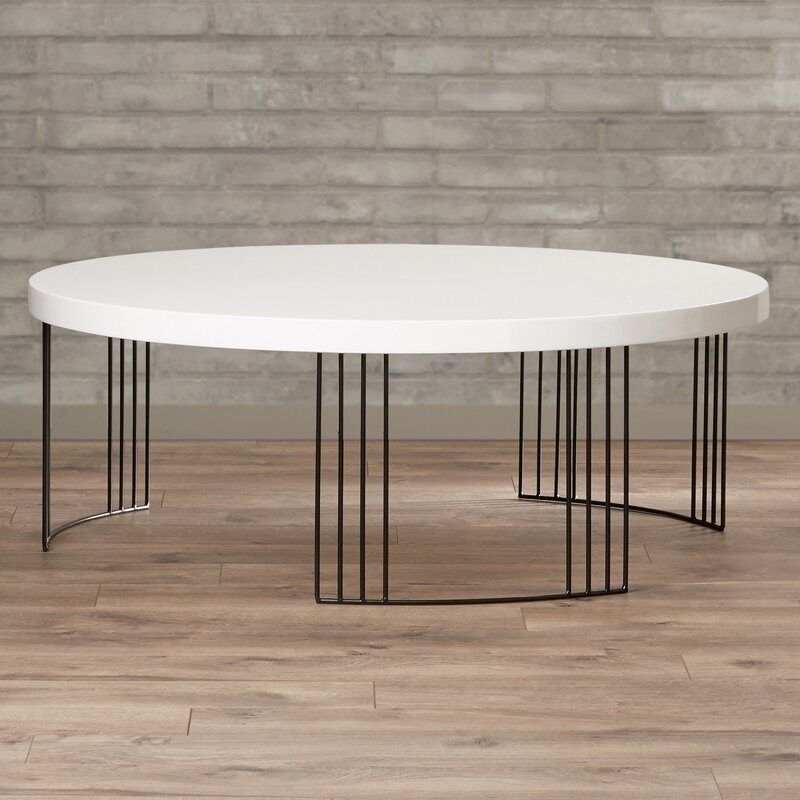 Keelin 3 Legs Coffee Table / White - Image 0