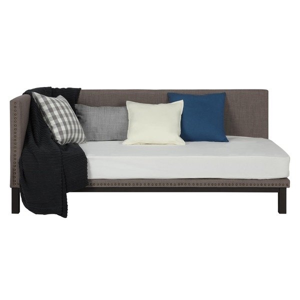 Avenue Greene Mid-century Grey Upholstered Modern Daybed - Image 1
