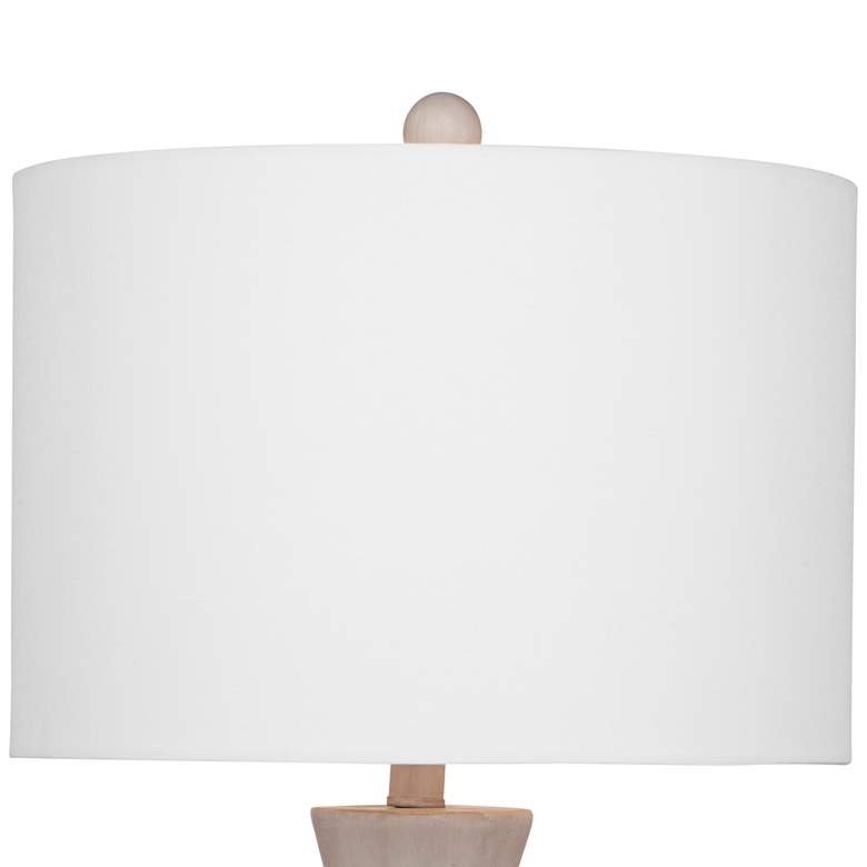 Branka Cement with Gold Lines Stone LED Table Lamp - Image 2