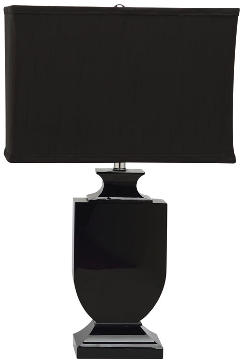 Darcy 23.5-Inch H Black Crystal Urn Table Lamp - Black - Arlo Home - Image 0