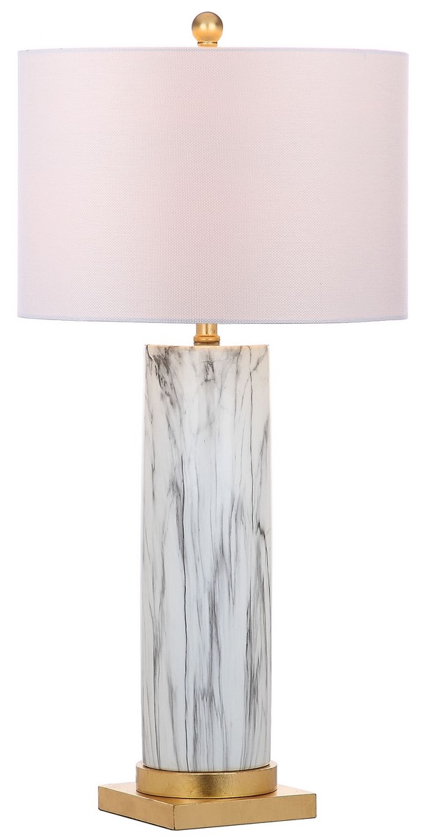 Sonia Faux Marble 31.25-Inch H Table Lamp - Black/White - Arlo Home - Image 0