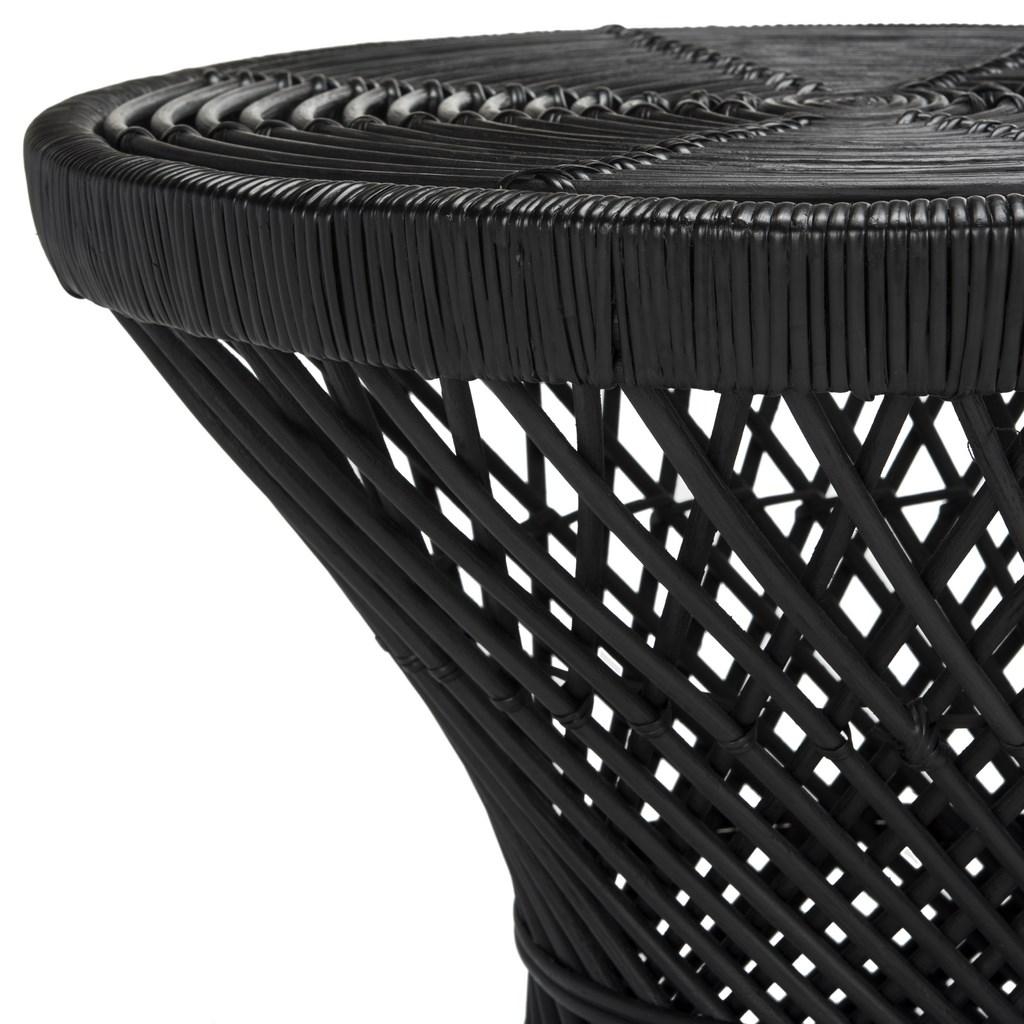 Grimson Small Bowed Accent Table - Black - Arlo Home - Image 3