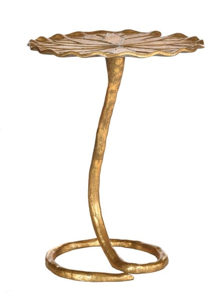 Justina Side Table - Gold - Arlo Home - Image 0