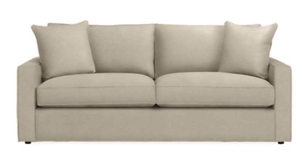 York Sofa, 87", Summer Linen - Image 0