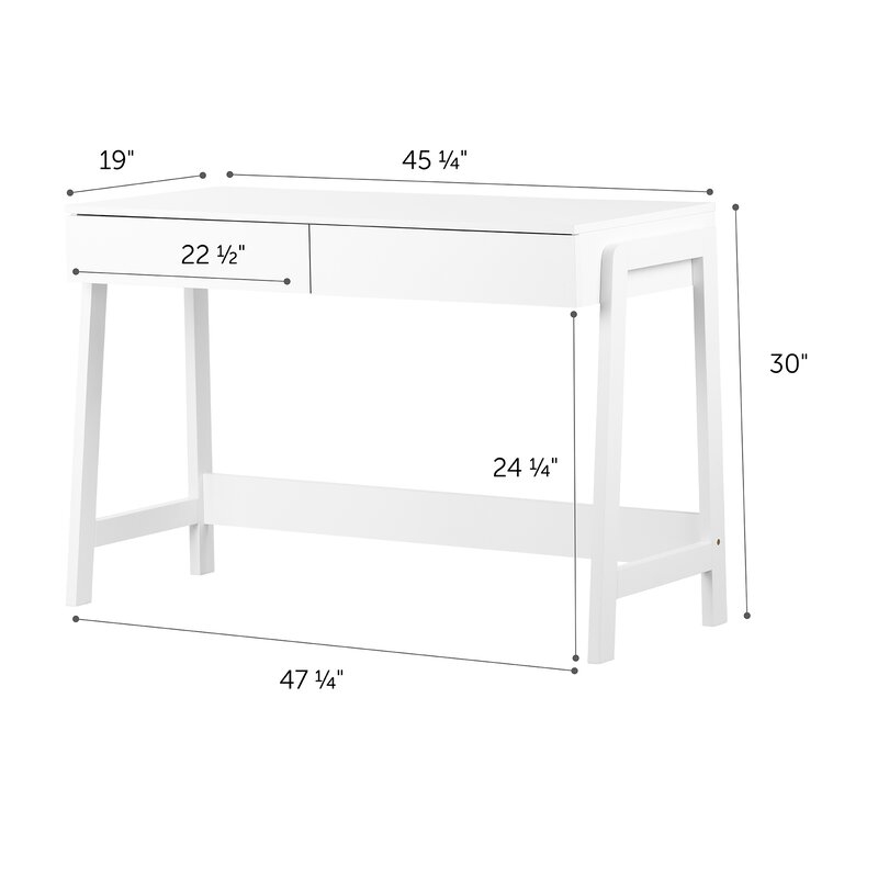 Liney Desk / White - Image 3