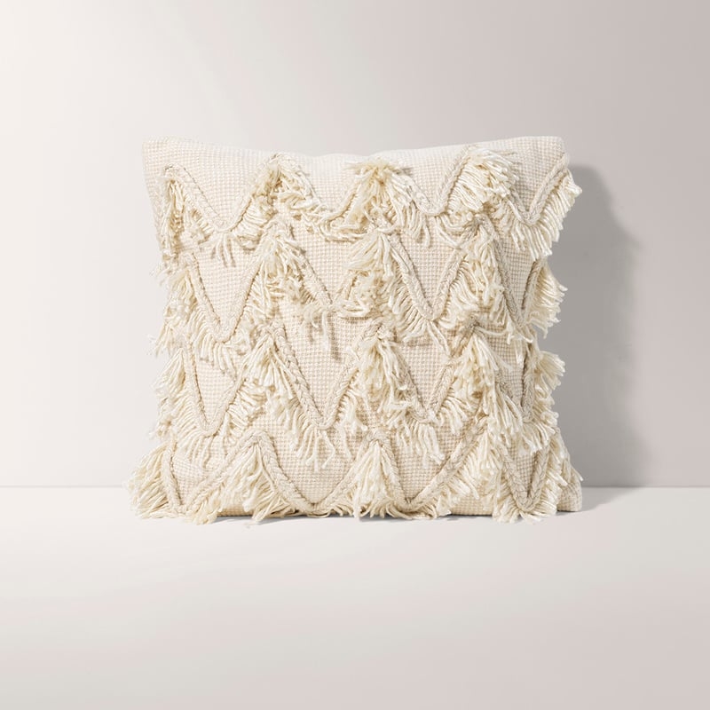 Fringed Chevron Pillow Cover in Mixed - Image 0