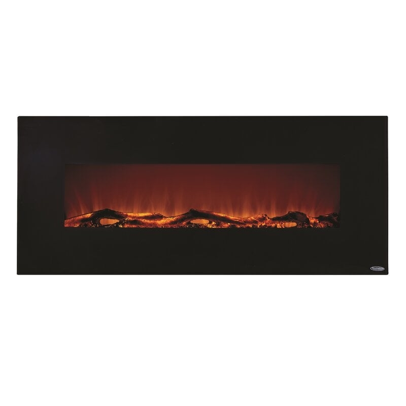 Lauderhill 50.4'' W Surface Wall Mounted Electric Fireplace - Image 0