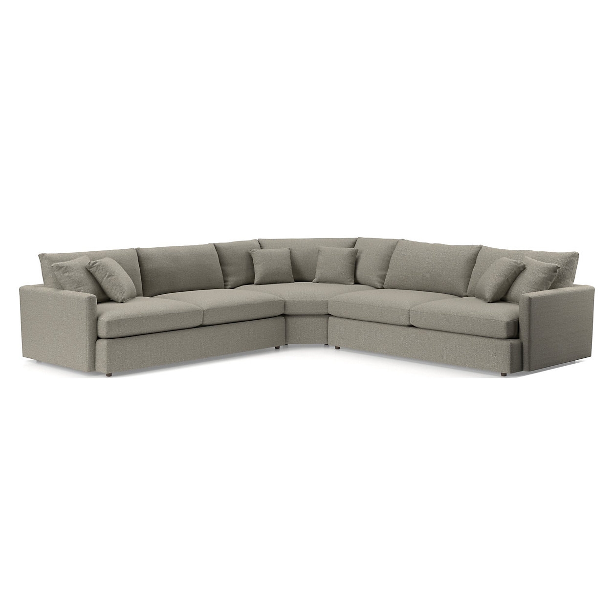 Lounge Deep Wedge 3-Piece Sectional Sofa - Image 2
