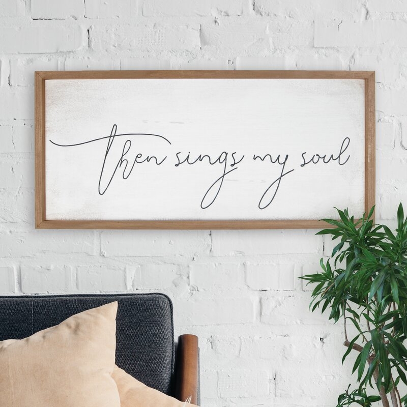 Then Sings My Soul Wall Décor - Image 0