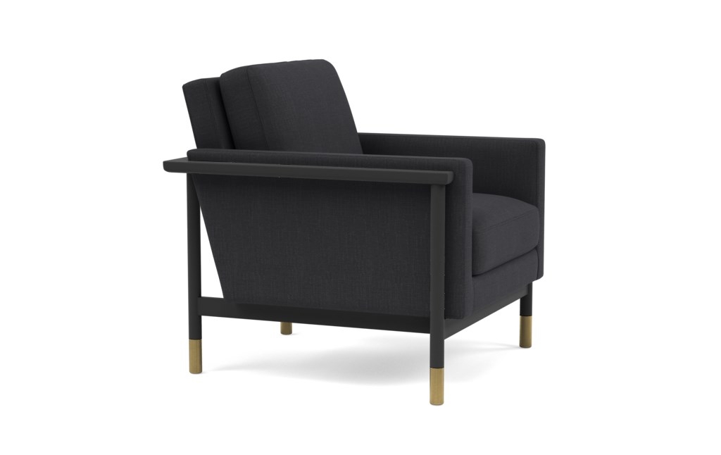 JASON WU Petite Chair-Black frame-Panther-heavy cloth - Image 1