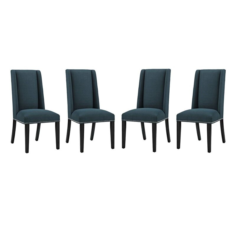 Gabilan Upholstered Parsons Chair - Azure (Set of 4) - Image 3