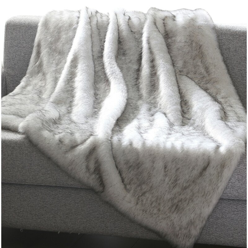 Chateaugay Heavy Faux Fur Blanket - Image 0