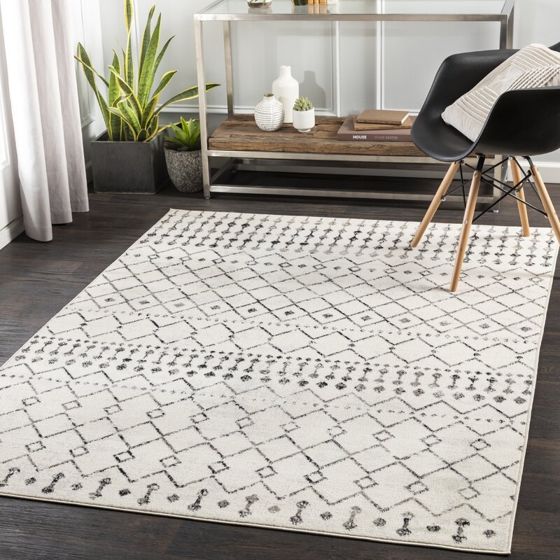 Mora Southwestern Black/Ivory Area Rug - Image 1