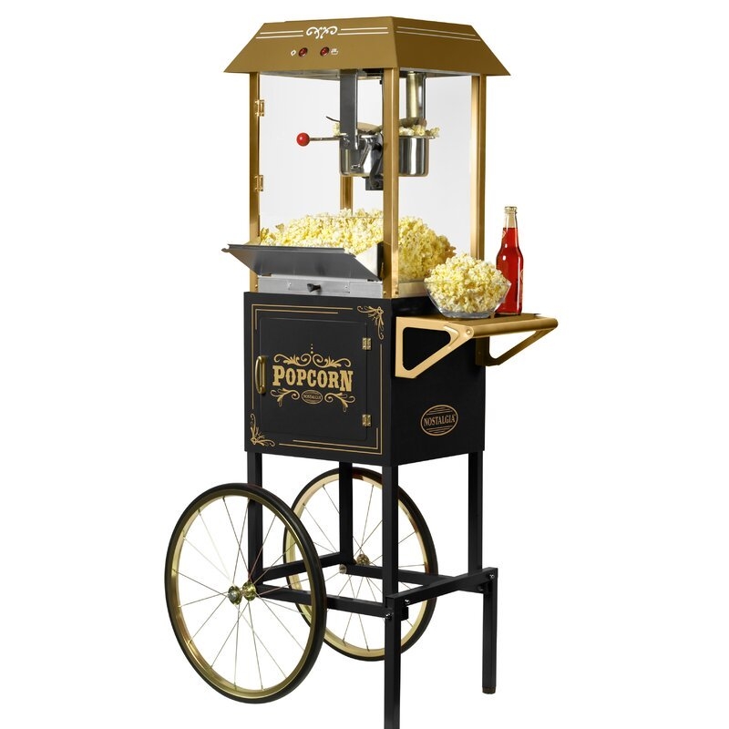Nostalgia 10-Ounce Professional Popcorn Machine with Cart - Image 0