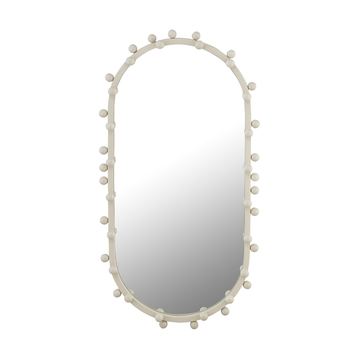 Bubbles Ivory Large Oval Wall Mirror - Image 0