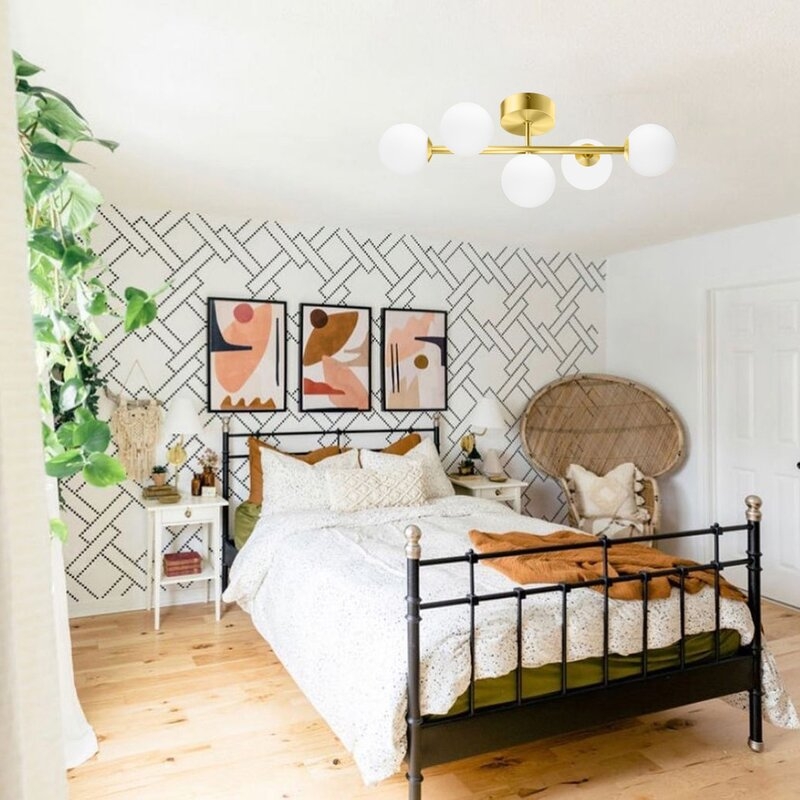 Humfleet 5 - Light Dimmable LED Gold Vanity Light - Image 1