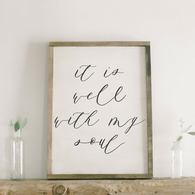 It is Well with My Soul Verse Wall Décor - Image 0