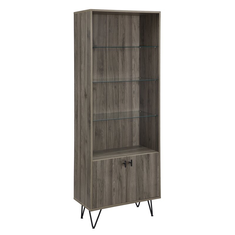 Slate Gray Cavender Modern Storage Standard Bookcase - Image 2