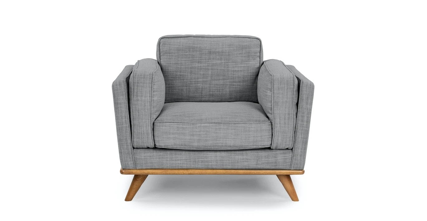 Timber 41" Lounge Chair - Pebble Gray - Image 0