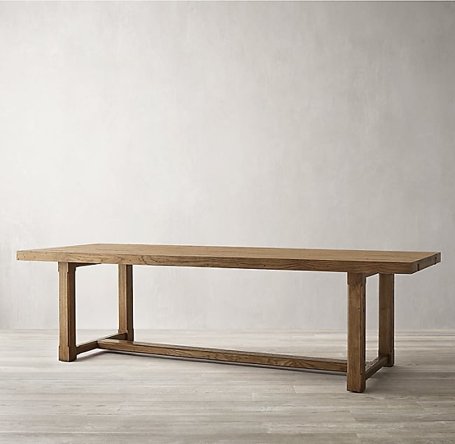 CAYDEN CAMPAIGN RECTANGULAR EXTENSION DINING TABLE - Image 1