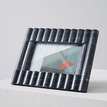 Stacked Marble Frame, Stacked Rectangle, 4"x6", Black - Image 0