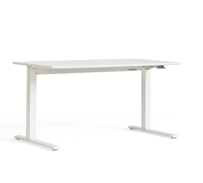 Humanscale Sit-Stand Desk, Large, White Base/White Top - Image 0