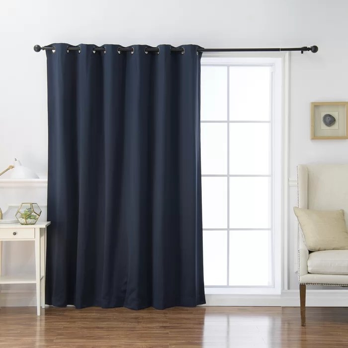 Scarsdale Solid Thermal Grommet Single Curtain Panel - Image 0