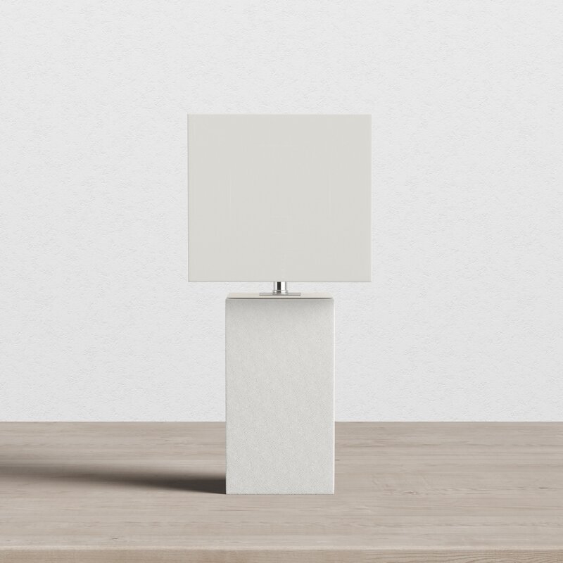 Tate 21" Table Lamp (White Base) - Image 1