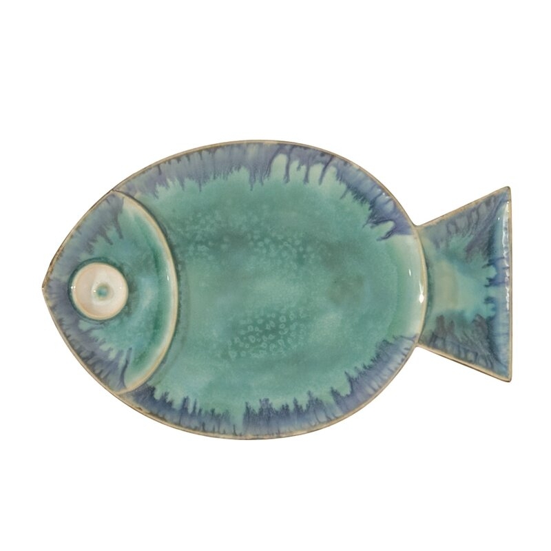 Blue Fish Plate Wall Décor - Large - Image 0