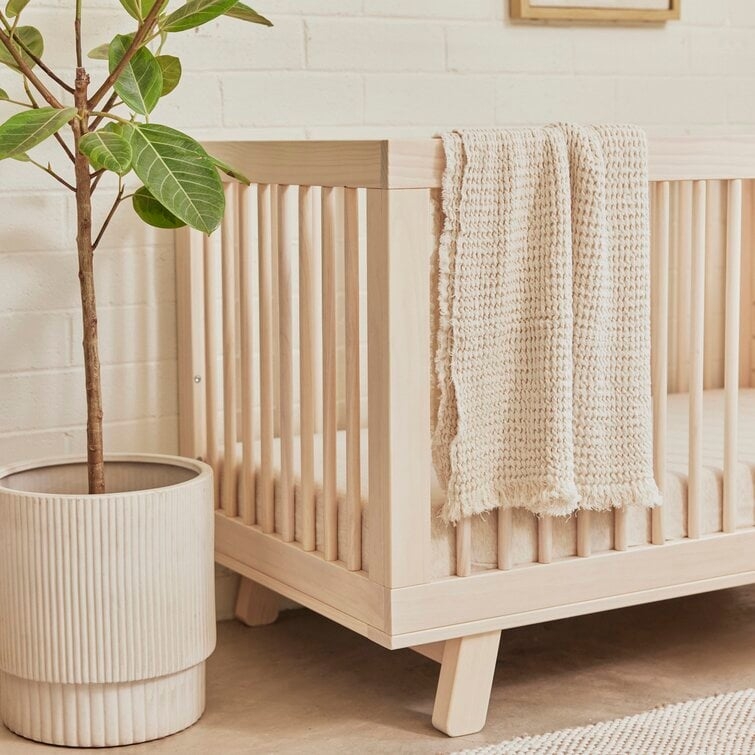 babyletto Hudson 3-in-1 Convertible Crib - washed natural - Image 1
