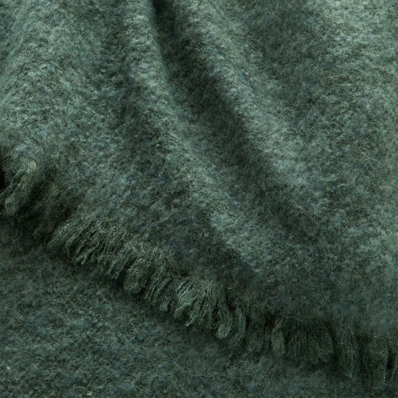 Taylor Alpaca/Wool Green Full/Queen Blanket - Image 1