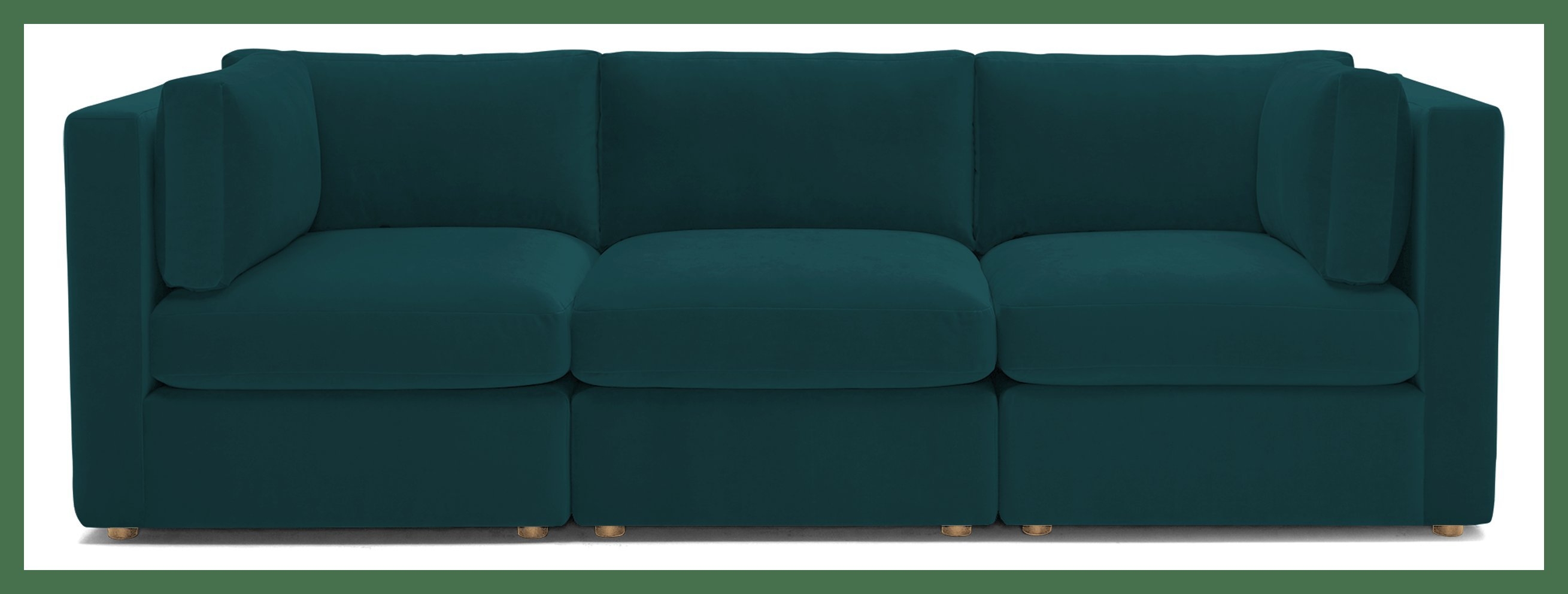 Daya Modular Sofa - Royale Peacock, pet-friendly velvet - Image 0