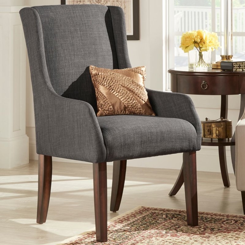 Tinley Linen Sloped Armchair - Image 2