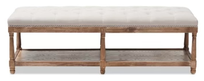 Bem French Country Upholstered Storage Bench - Image 2