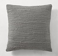 TEXTURED MERINO WOOL ABSTRACT PILLOW COVER - Image 1