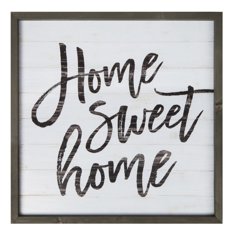 HOME SWEET HOME FRAME WALL DÉCOR - Image 0
