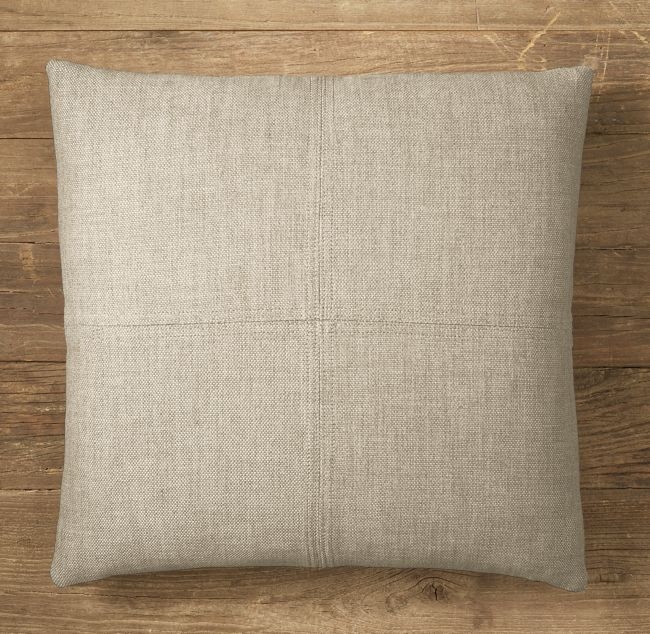 CUSTOM PERENNIALS® TEXTURED LINEN WEAVE 4-SQUARE SQUARE PILLOW COVER - Image 0