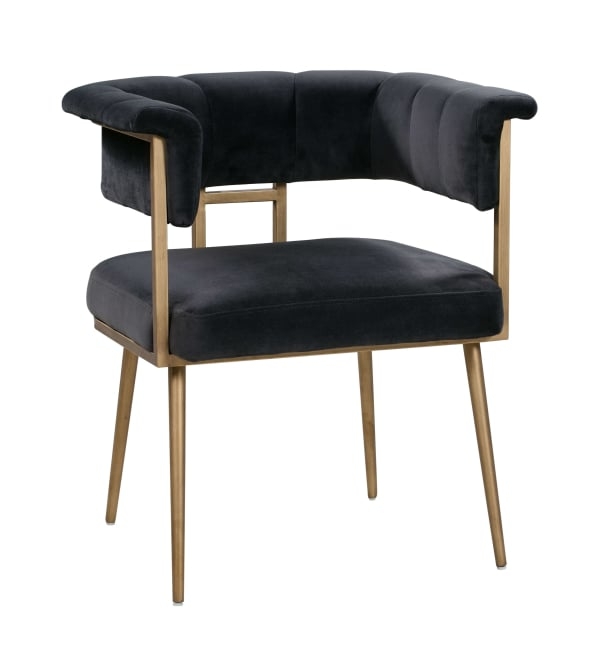 Astrid Grey Velvet Chair - Image 0