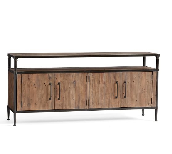 Juno Media Console, Large, Reclaimed Pine - Image 0