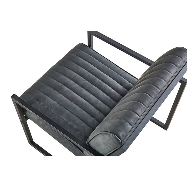 Malibudo Steel Frame PU Leather Accent Chair Armchair - Image 2