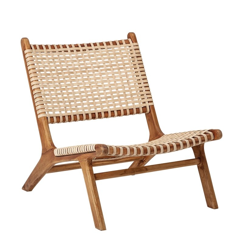 Springtown Woven Rattan 31.5" Side Chair - Image 1