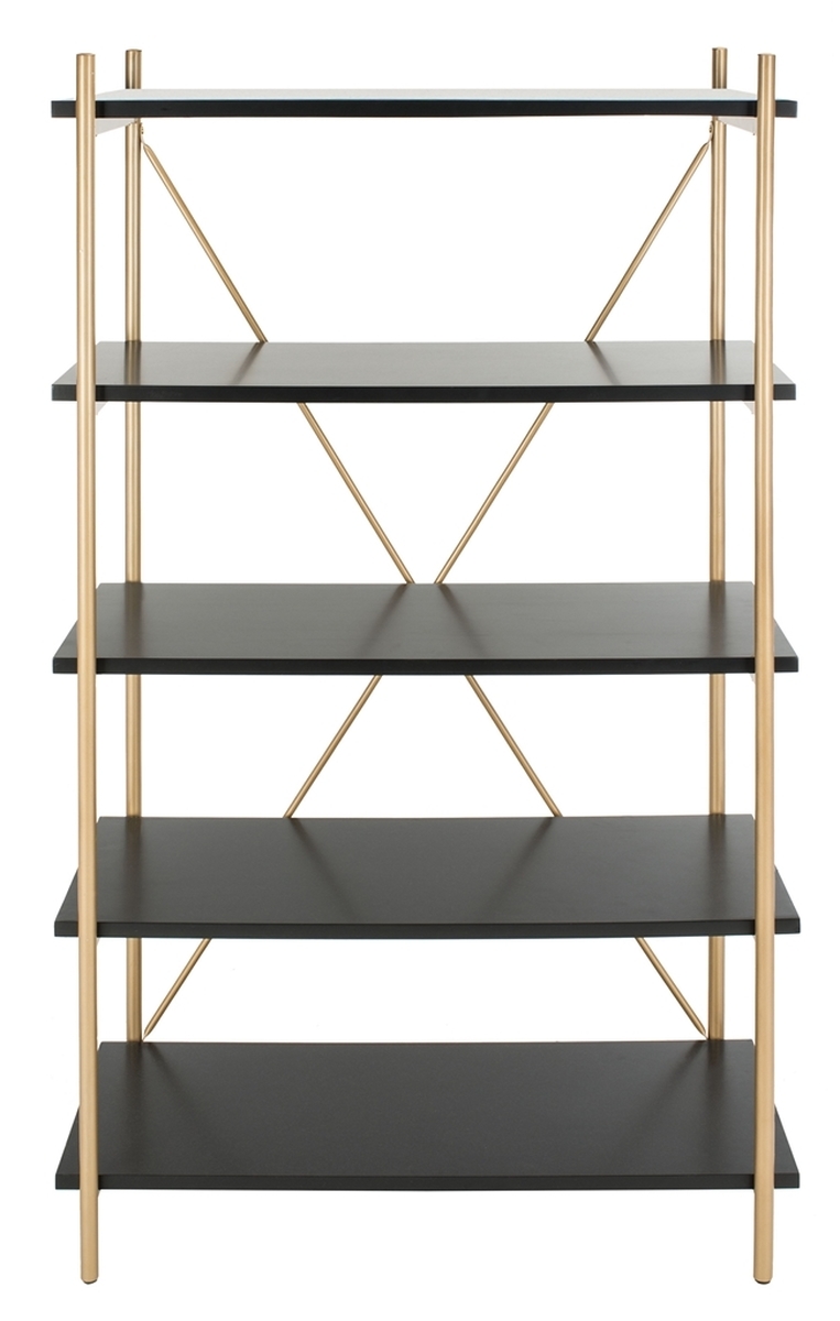 Rigby 5 Tier Etagere - Black/Gold - Arlo Home - Image 0