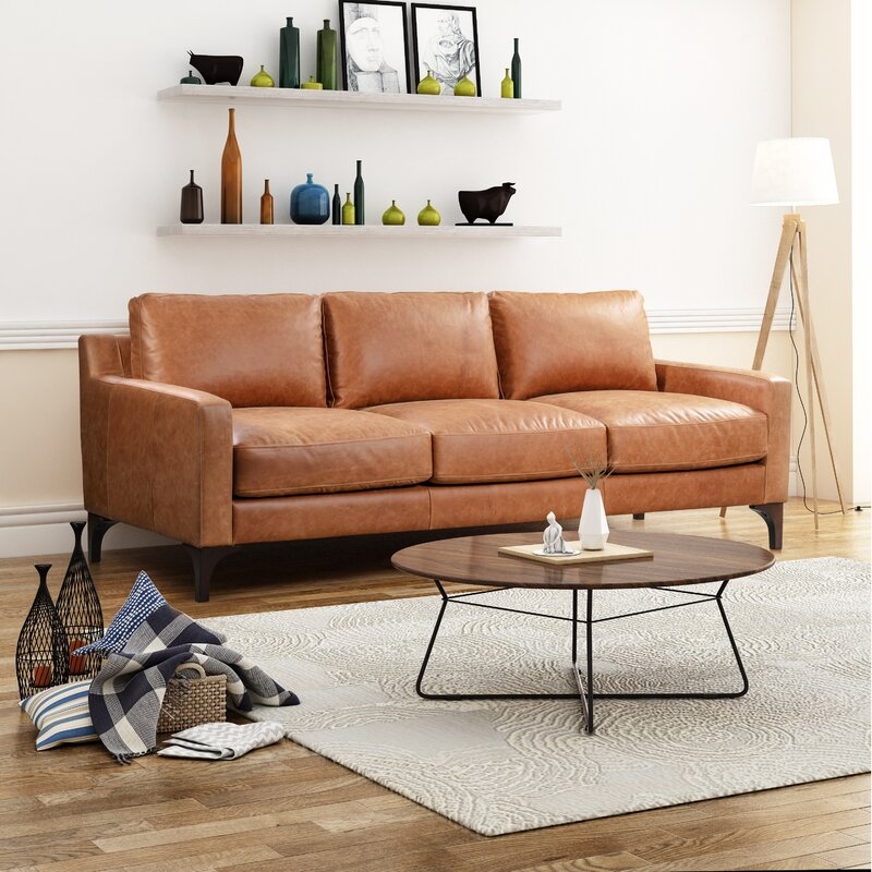 Omro Leather Sofa - Image 2