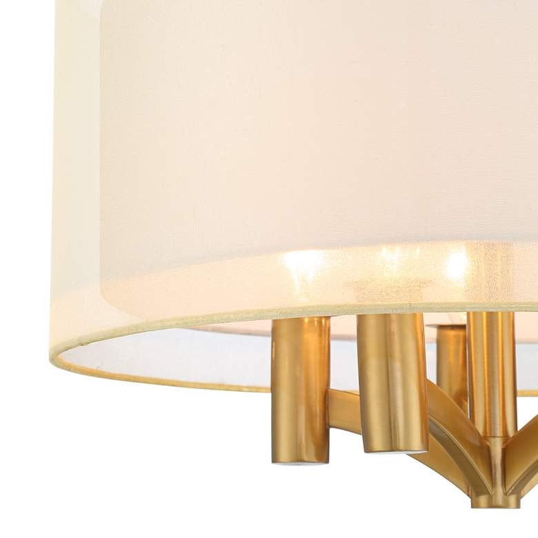 Caliari 18" Wide Warm Brass 5-Light Ceiling Light - Style # 71N79 - Image 2