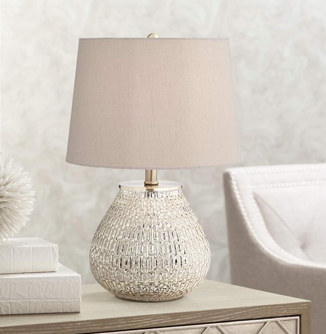 Zax 19 1/2" High Mercury Glass Accent Table Lamp Set of 2 - Style # 57R61 - Image 0