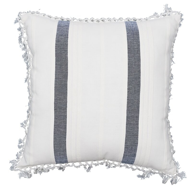 Audet Cotton Geometric Throw Pillow - Image 0