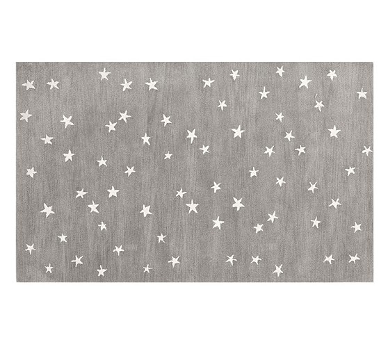 Starry Skies Rug, 8x10', Gray - Image 0
