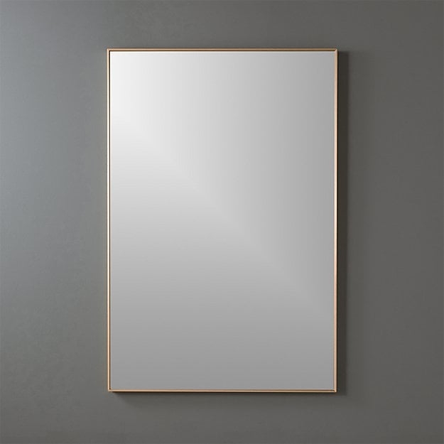 infinity Brass 24"x36" rectangular wall mirror - Image 0